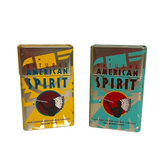 American Spirit Other - American Spirit Metal Cigarette Flip Top Cases Set of 2